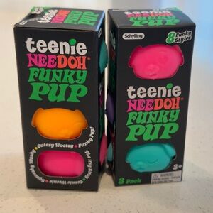 VIRAL Teenie NeeDoh Funky Pup Squishy Sensory Toy NIB Schylling Collectible NWT